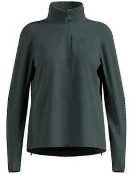 Giacca da running Zeroweight Pro Warm Reflective da donna verde scuro M - Odlo - FashionsVida