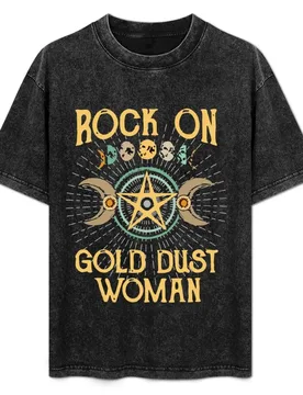 Rock On Gold Dust Funny Tees T-Shirt t shirts designer t shirts for man graphic vintage T-Shirt - Aliexpress - FashionsVida