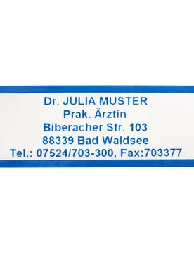 Namensaufkleber "Schrifttyp A" blau - walzvital - FashionsVida