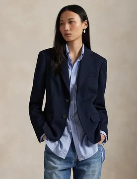 Blazer de mujer de mezcla de algodón - Polo Ralph Lauren - FashionsVida