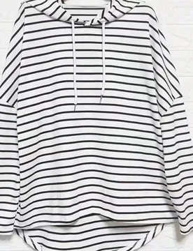 Sudadera holgada de manga larga con hombros caídos y rayas para mujer talla grande, ideal para primavera, otoño, graduación, regreso a la escuela y - Shein - FashionsVida