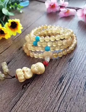 Natural horn , paired with amazonite , boxwood pendant, the beads are smooth and translucent - Aliexpress - FashionsVida
