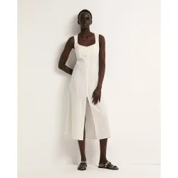 Sfera - Vestido botones lino
