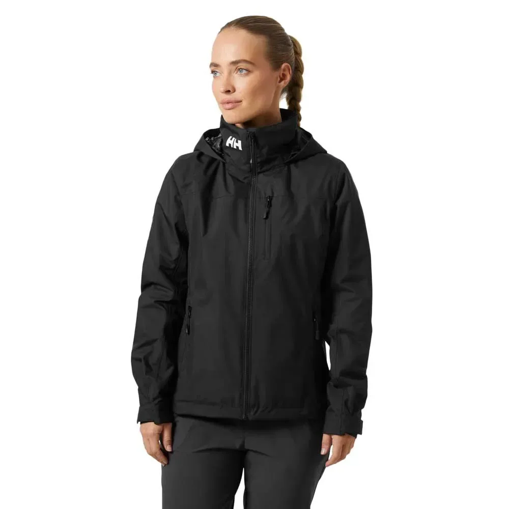 Crew Hooded Midl 2.0 Jacket Black XL Women - Helly Hansen - FashionsVida