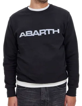 Felpa Nera Girocollo Senza Cappuccio AH25FW306 XL - Abarth - FashionsVida