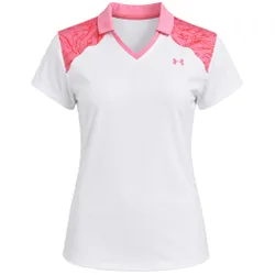 Zinger Blocked Womens White Polo Shirt - Size X-Small