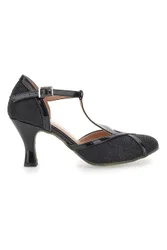Scarpe da Ballo Nere Con Tacco Medio 4325 39