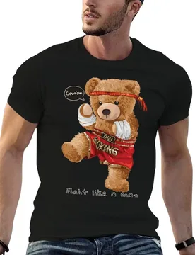Cute Bear Fight like a man T-Shirt topping hippie clothes men t shirt - Aliexpress - FashionsVida