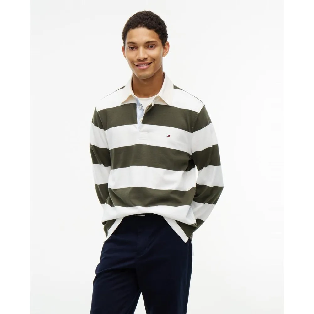 Sudadera de caballero tipo polo rugby estampado - Tommy Hilfiger - FashionsVida