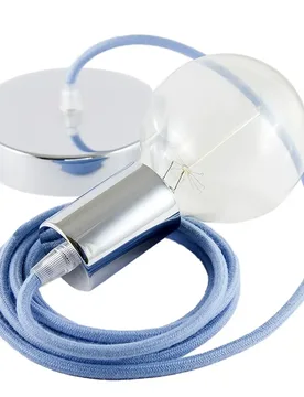 Cables Suspension Luminaire Rc53 1 M Ocean / Chrome Plated One Size - Creative - FashionsVida