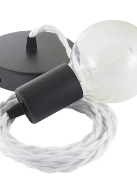 Cables Suspension Luminaire Tc01 2 M White / Black One Size - Creative - FashionsVida