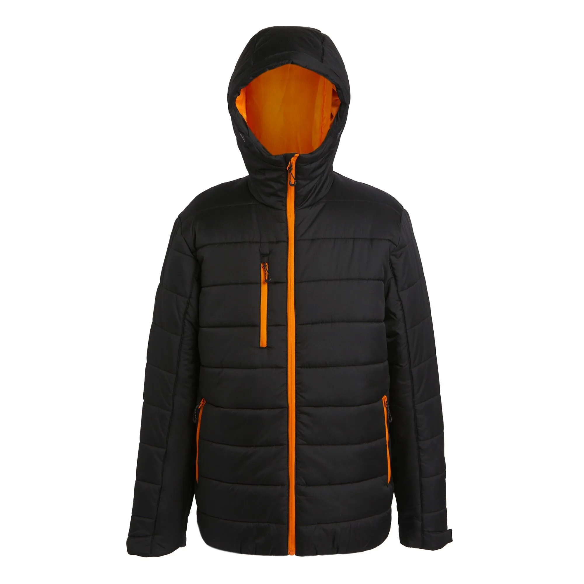Mens Navigate Thermal Padded Jacket (Black/orange Pop) - Size Large - Regatta - FashionsVida