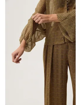 Blusa de mujer de gasa estampada - Bimani - FashionsVida