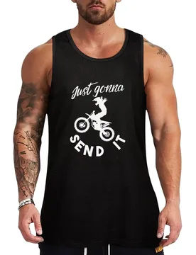 Motorcycle Rider Gift - Just Gonna Send It Tank Top Lounge Tank Top Casual Sleeveless Loose Relaxed Top - Aliexpress - FashionsVida