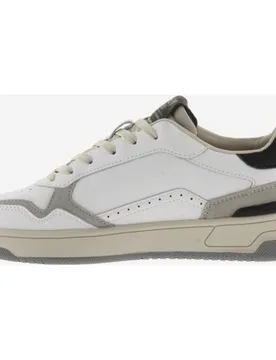 Zapatillas deportivas unisex de piel con piezas de color y serraje - Victoria - FashionsVida