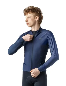 Maglia A Maniche Lunghe Pacr Thermal Navy Blue - GripGrab - FashionsVida