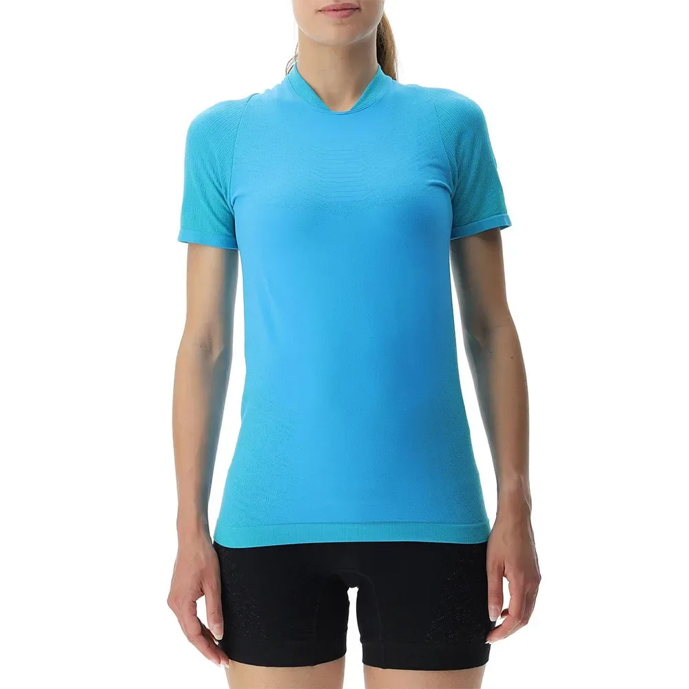 Maglietta A Maniche Corte Running Exceleration Turquoise / Ash M - Uyn - FashionsVida