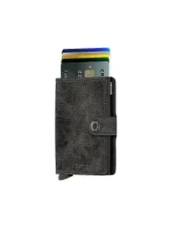 Geldbörse - Miniwallet Vintage black schwarz Damen