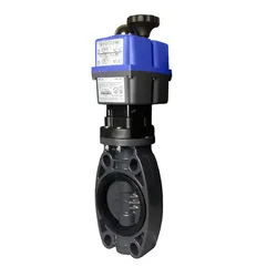 Ø90 Dn80 Butterfly Valve Standard Ellectrically Actuated Valve Ac/dc 24-230v Grey One Size unisex