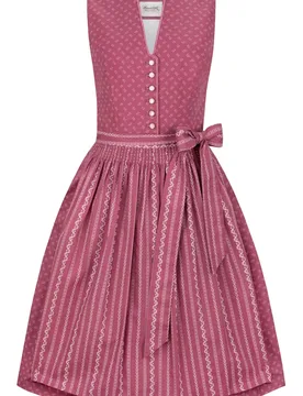 Dirndl Fina (beere, Gr. 38) von Heimatgwand für Damen, 100% Baumwolle - Stockerpoint - FashionsVida