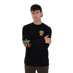 Maglietta A Maniche Lunghe Oz Black XS