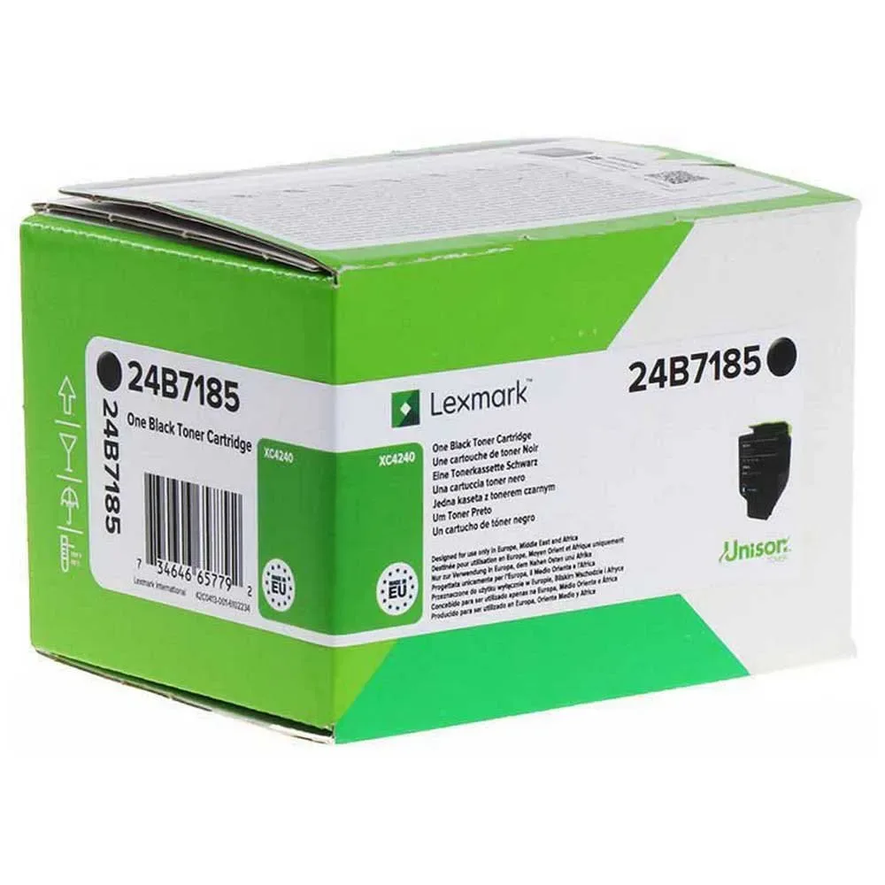Toner 24b7185 Black One Size unisex - Lexmark - FashionsVida