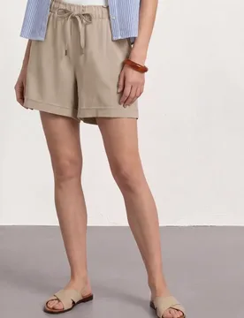 Paberbag Viskose Shorts female Beige - Street One - FashionsVida