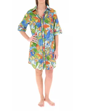Abito copricostume caftano MULTICOLOR XL - I CAFTANI DI ROBY ZU - FashionsVida