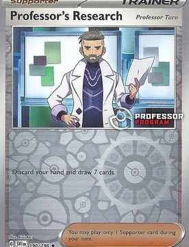 Pokemon Scarlet & Violet (Base Set) 190/198 Professor's Research [Turo] (Professor Program League Promo) - Pokémon - FashionsVida