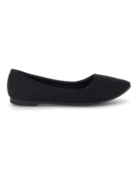 Ballerine nere a punta effetto suede PREPT2 41 - THE FIRST - FashionsVida