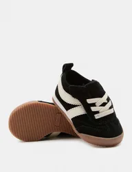Baby First Walker Flatsole Trainers (3 Small-4 Small) Black Mix male