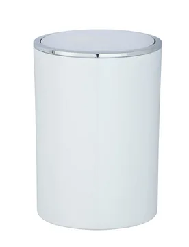 Schwingdeckeleimer Mod. Inca White, hochwertiger Kunststoff, 5 Liter - WENKO - FashionsVida