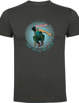 T-shirt à Manches Courtes No Obstacles Dark Grey XL - Kruskis - FashionsVida