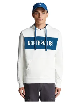 Sweat à Capuche Organic Fleece Marshmallow L - North Sails - FashionsVida