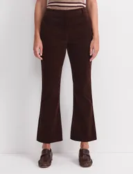 Cord Wide Leg Trousers Brown female