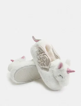 Kids' Unicorn Slippers (4 Small-6 Large) Multi male - M&S - FashionsVida