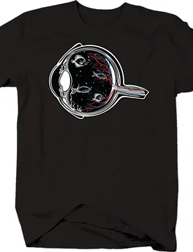 Fish Swimmings in Eye Ball Retina Cornea Pupil Sea T-Shirt 100% Cotton O-Neck Summer Short Sleeve Strange Casual Mens T-shirt - Aliexpress - FashionsVida