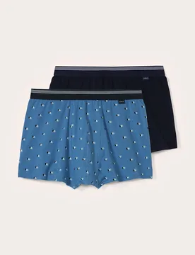 Pants Dessin Duo 2er Pack, #normale Größen, Farbe Blau, 7(XL), feiner Baumwoll-Single-Jersey komfortabel dank Stretch Herren - Walbusch - FashionsVida