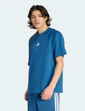 Mens Stadium Tee - Blue - Size Medium - ADIDAS Sportswear - FashionsVida