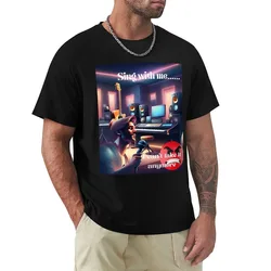 Sing with me T-Shirt Fashion Pattern Printed Tee Shirt