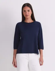 Pure Cotton Top Navy female