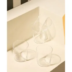 Juego de 4 vasos de cristal Viena