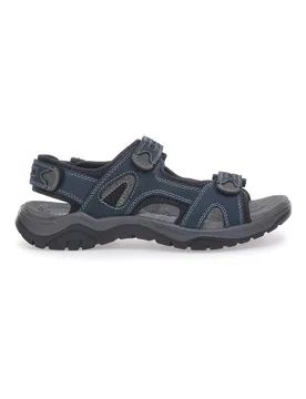 Sandali Blu in Vera Pelle con Velcro Regolabile FD07 45 - FLY DINAMIC - FashionsVida