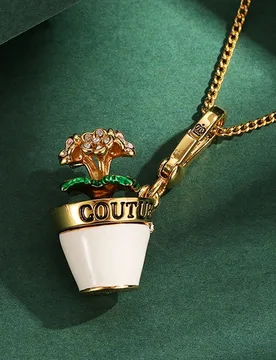 Pc Exquisite Enamel Glaze Openable Flowerpot Pendant Sophisticated Pink Flower Bag Charm,Keychain,And Necklace,Christmas Gift - Aliexpress - FashionsVida