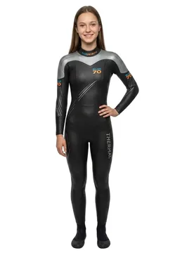 Thermal Reaction Woman Long Sleeve Neoprene Wetsuit Black L Women - Blue Seventy - FashionsVida