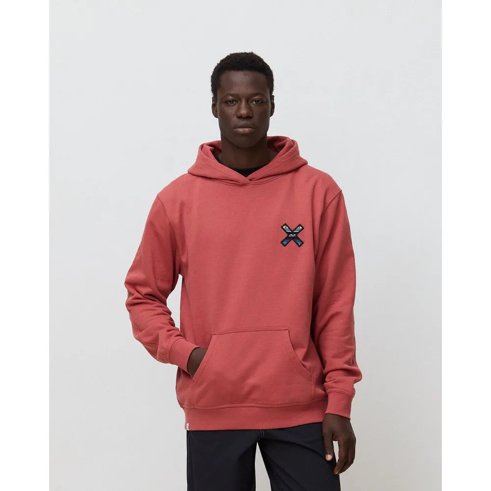 Sudadera con capucha de hombre de 100% algodón orgánico nederland brick - Blue Banana - FashionsVida