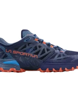 BUSHIDO III Trailschuhe Herren Deep Sea/Cherry Tomato 46 - La Sportiva - FashionsVida