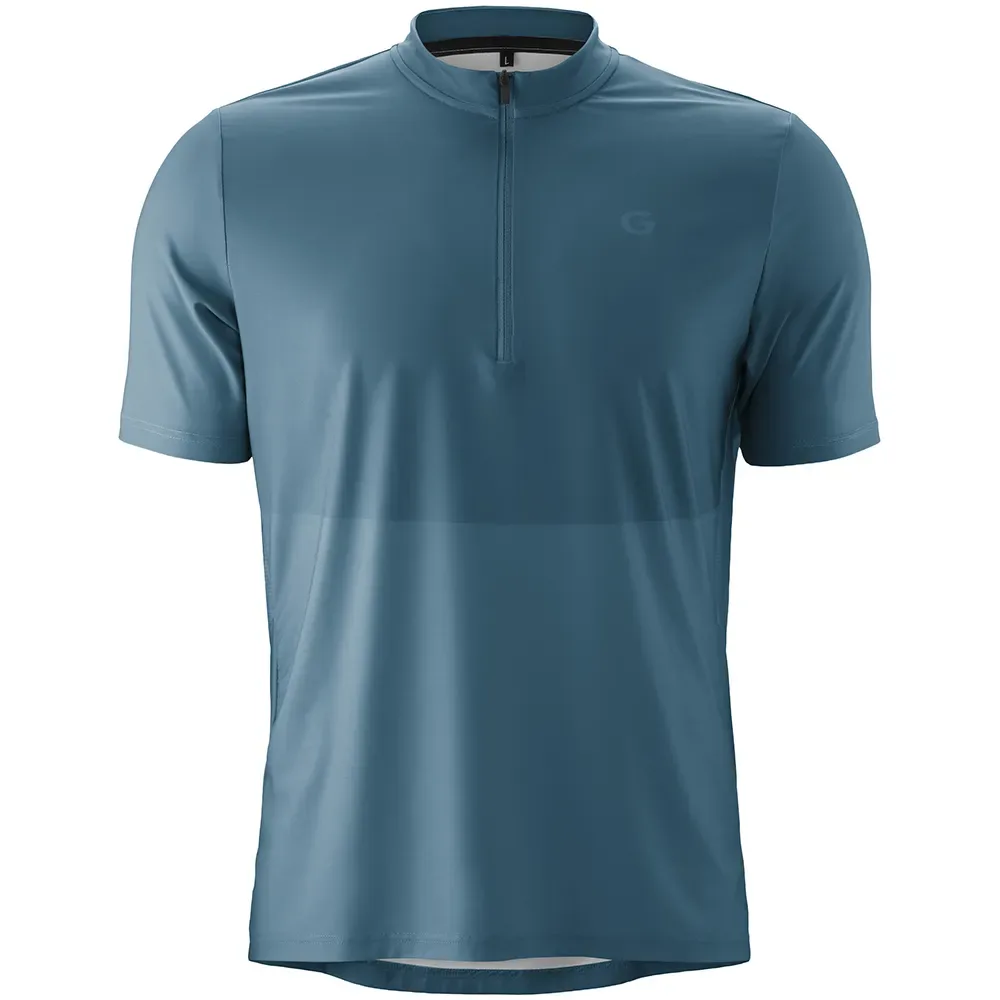 Maglia A Maniche Corte Adventure Halfzip Ao Blue - Gonso - FashionsVida
