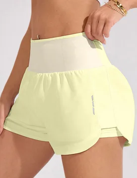 Pantalones cortos deportivos con diseño de bolsillo en la cintura para mujer S - Shein - FashionsVida