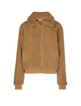 Teddyfell Jacke braun S Damen - Karo Kauer - FashionsVida